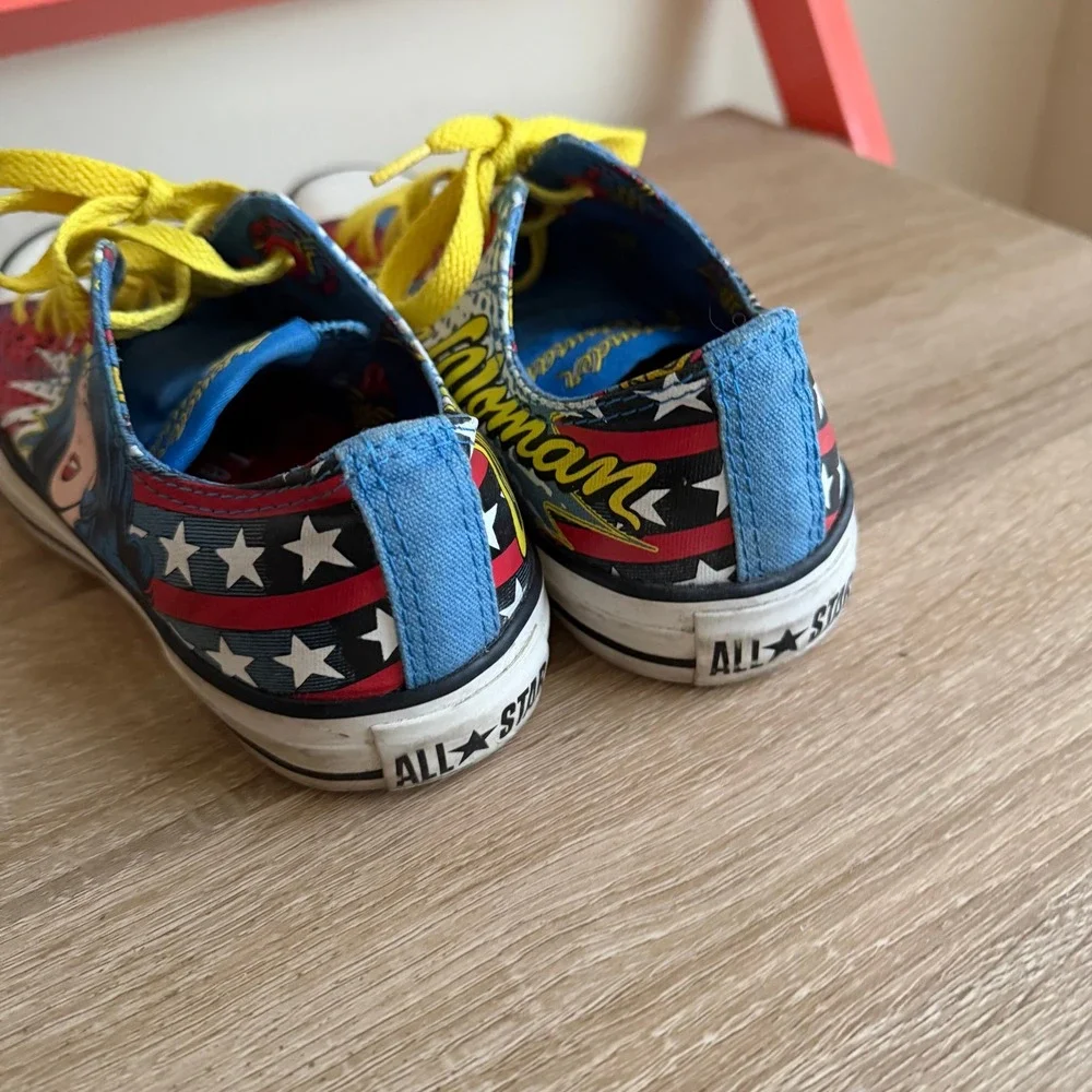 Converse Chuck Taylor All Star DC Comics Wonder Woman Low Top Sneakers - Picture 3 of 11